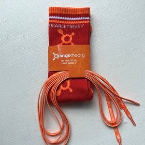 Brand New Orange Theory Socks and Shoelaces Orangetheory
